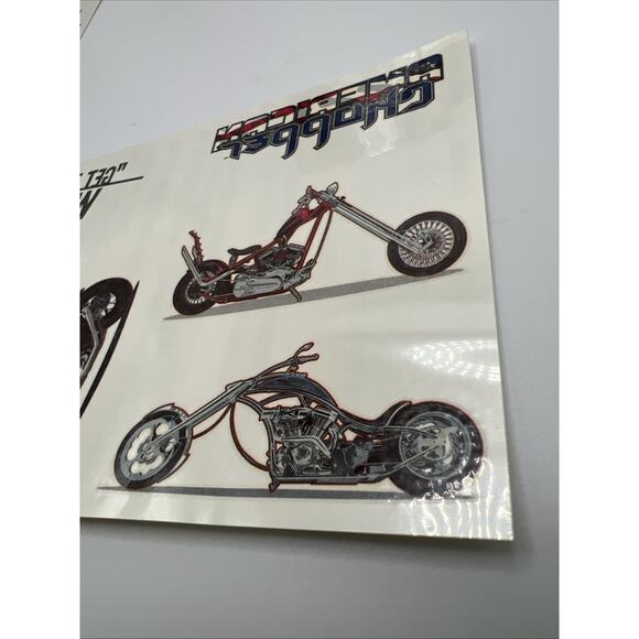 Neo Discovery American Chopper Motorcycle Temporary Tattoos Harley 5 Sheets - Picture 9 of 15